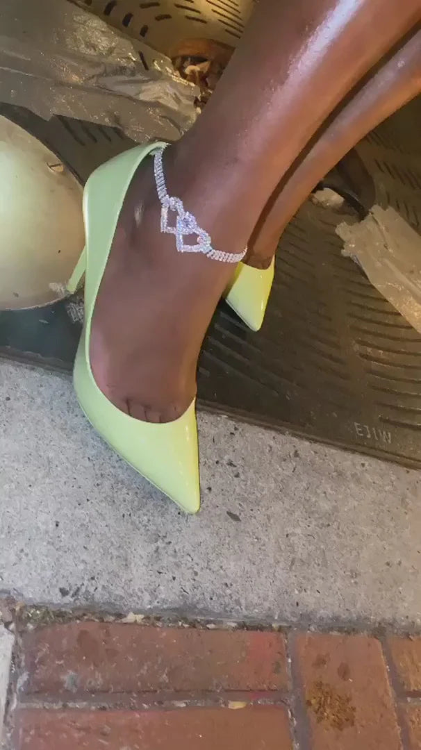 Radiant Heart Chain Anklet