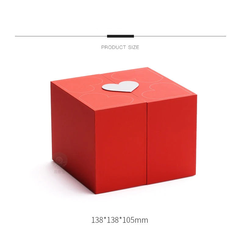 “I Love You in 100 Languages” Necklace with Eternal Rose Box