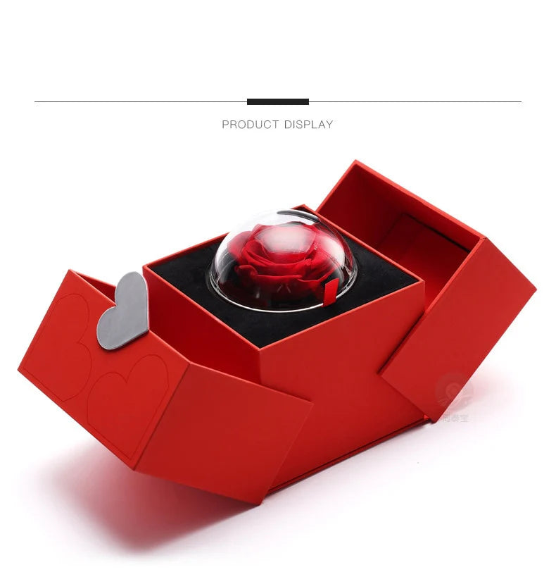 “I Love You in 100 Languages” Necklace with Eternal Rose Box