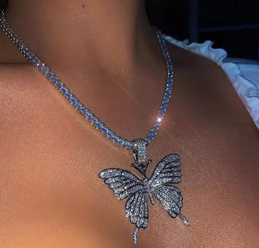 Elegant Butterfly Pendant Necklace