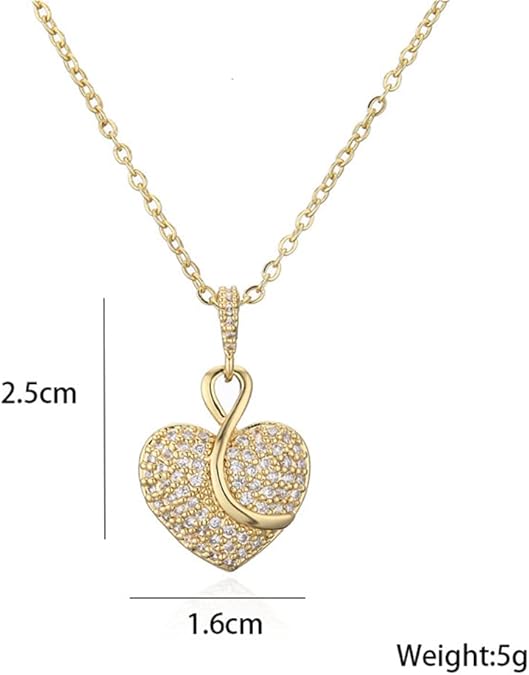 Elegant Infinity Heart Necklace