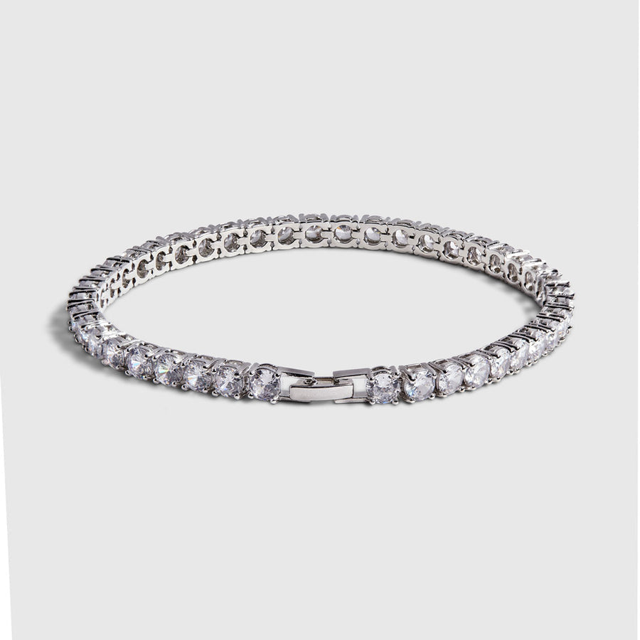 Tennis Pure 14k White Gold Bracelet