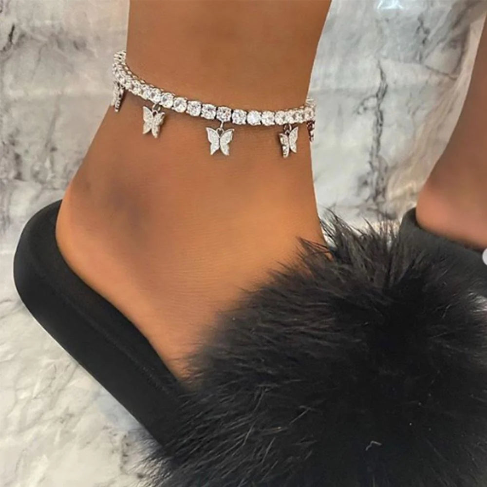 Starlight Cubic Zirconia Anklet