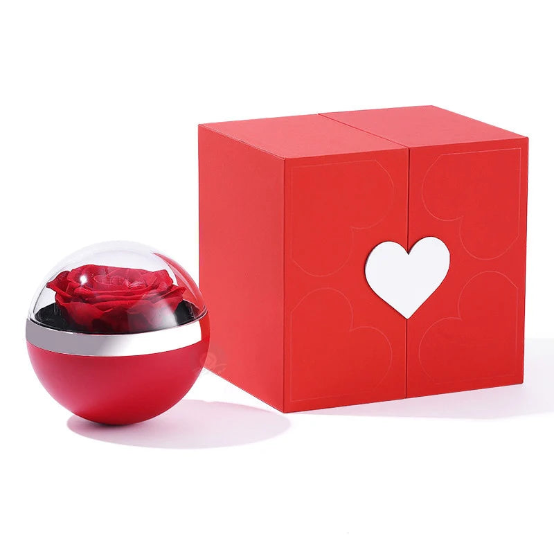 “I Love You in 100 Languages” Necklace with Eternal Rose Box