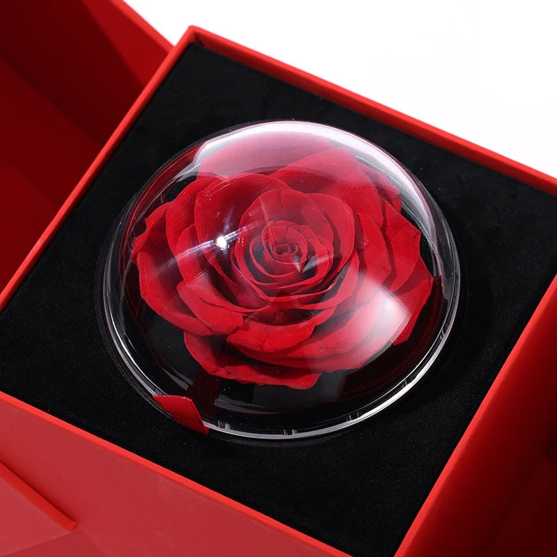 “I Love You in 100 Languages” Necklace with Eternal Rose Box