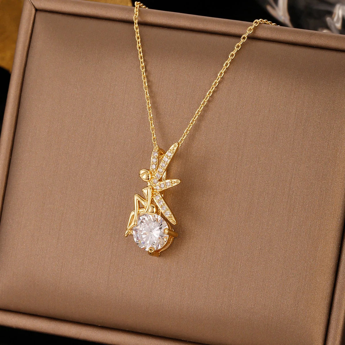 Fairy Crystal Charm Necklace