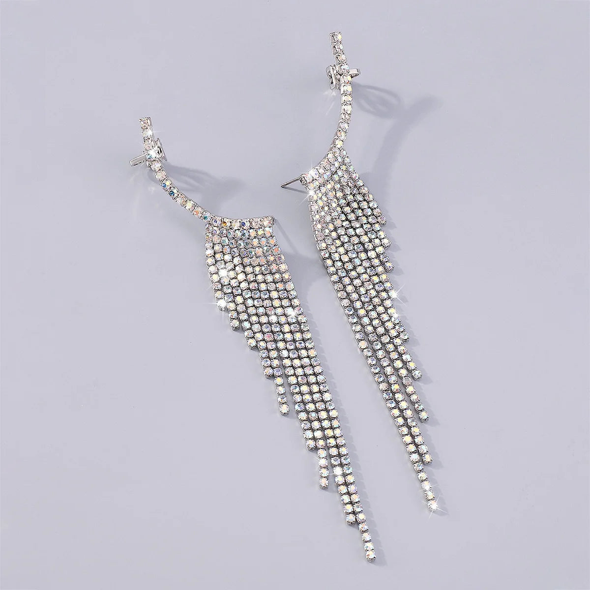 Celestial Cascade Rhinestone Earrings