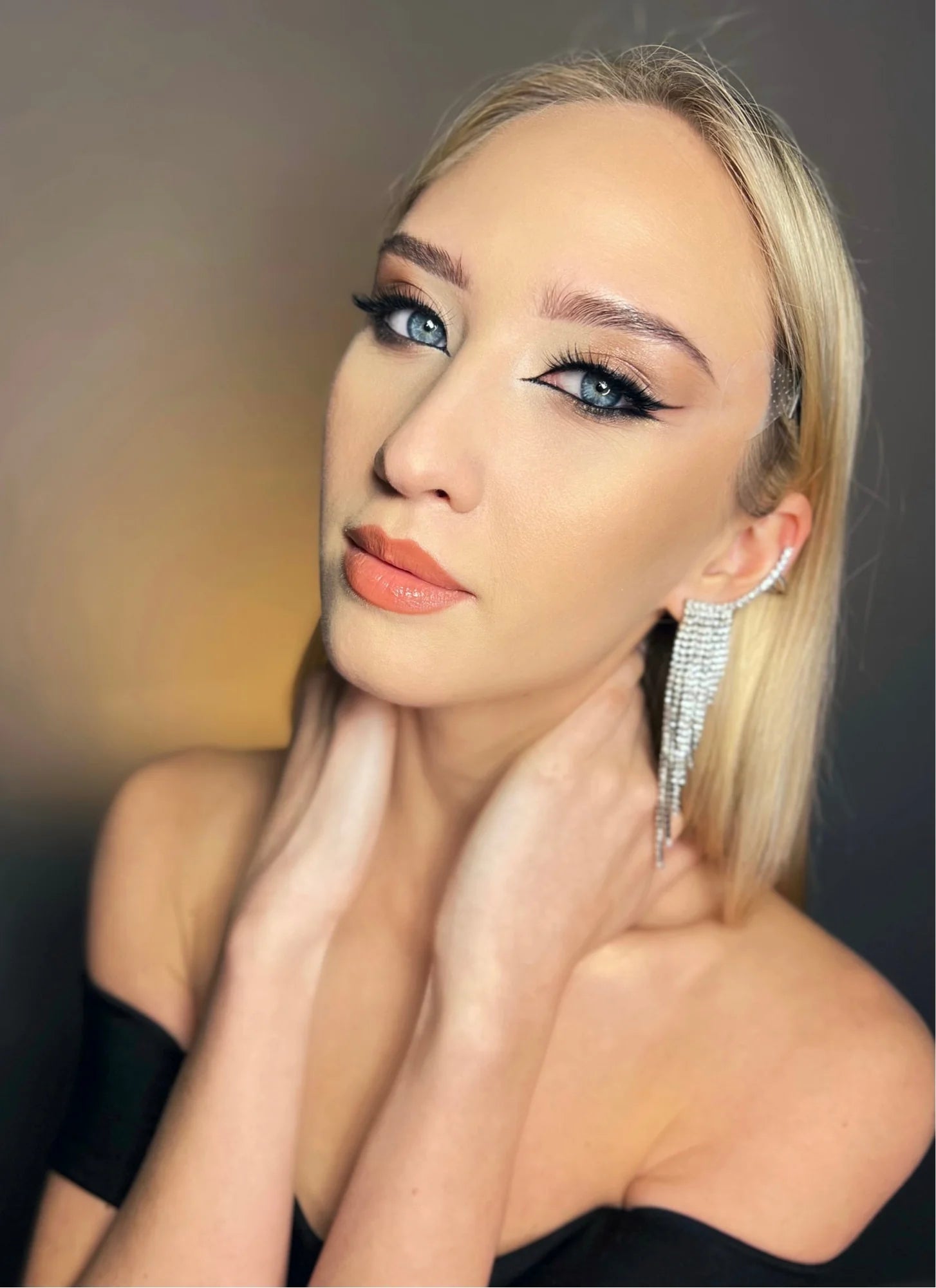 Celestial Cascade Rhinestone Earrings