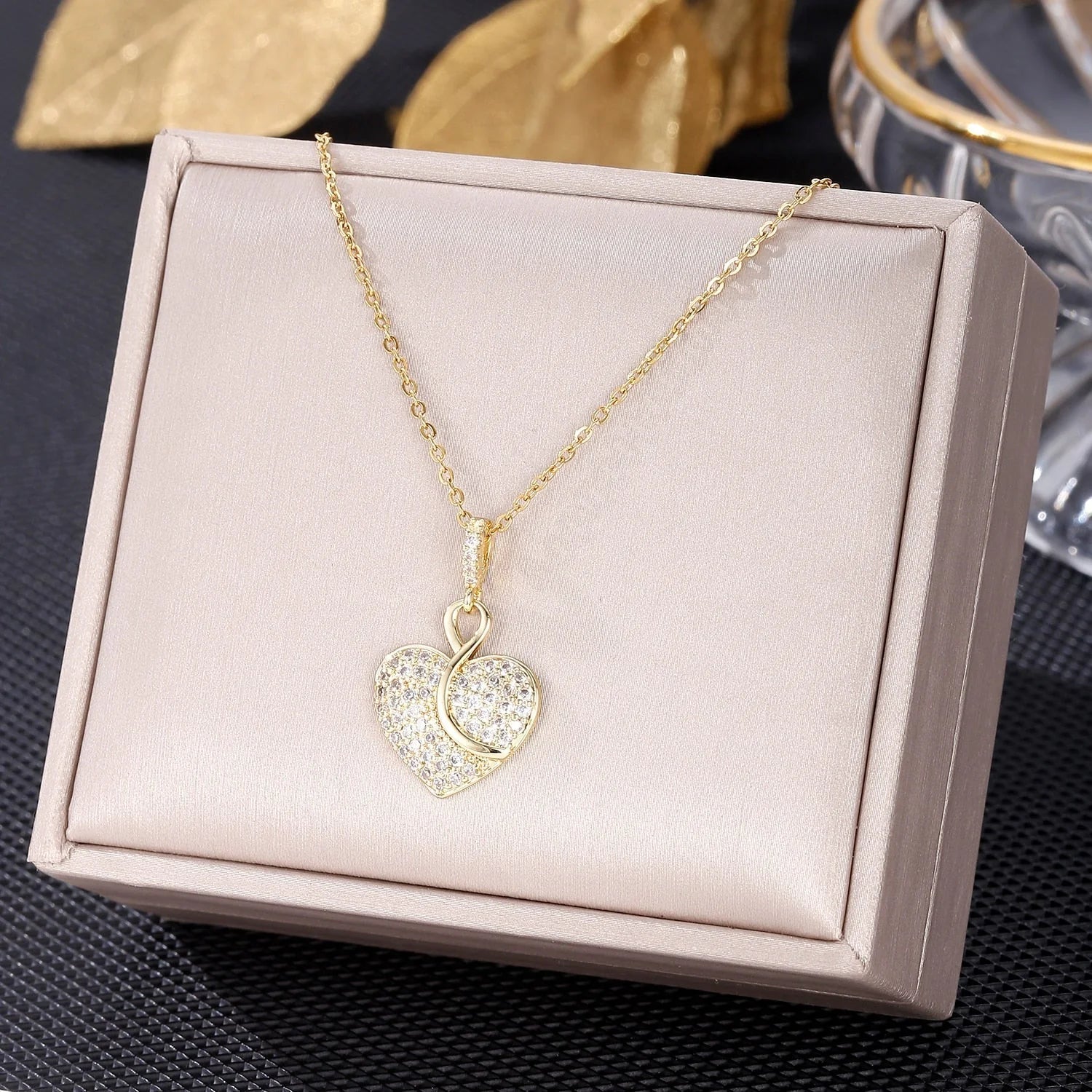 Elegant Infinity Heart Necklace