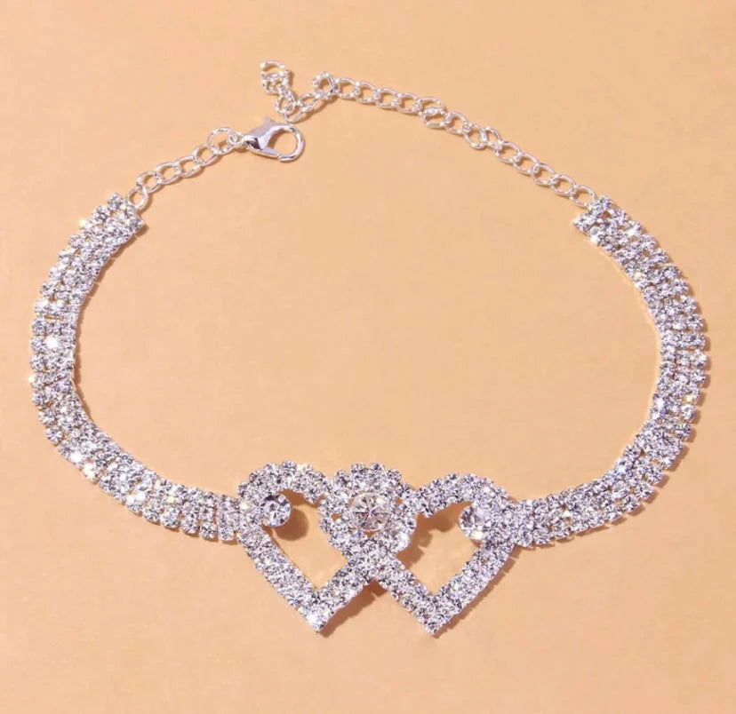 Radiant Heart Chain Anklet