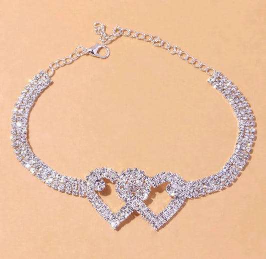 Radiant Heart Chain Anklet