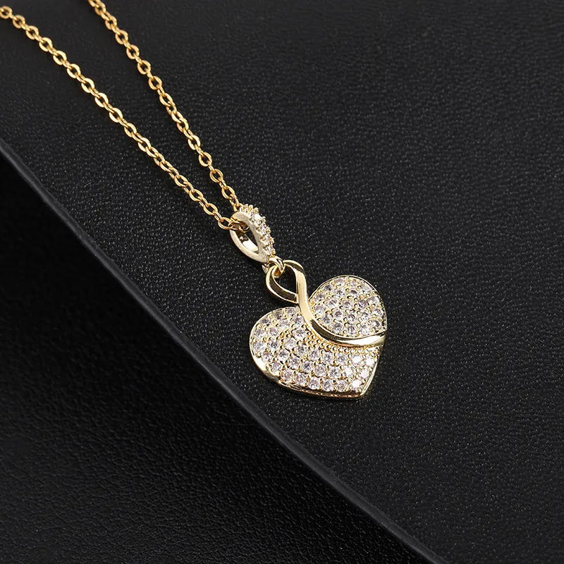 Elegant Infinity Heart Necklace