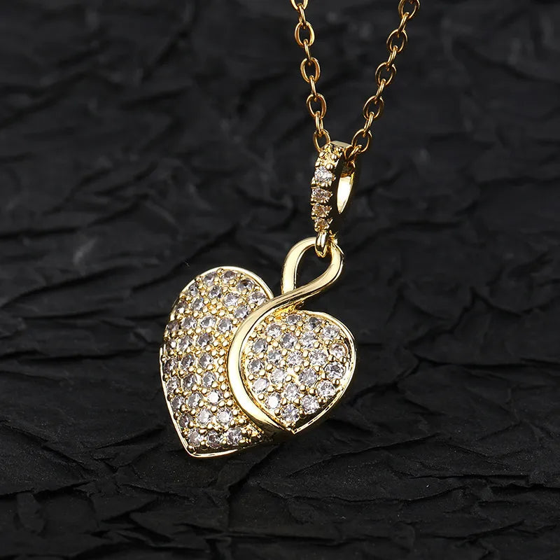 Elegant Infinity Heart Necklace