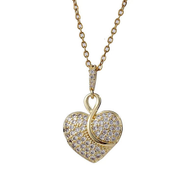 Elegant Infinity Heart Necklace